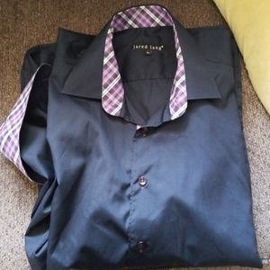 Navy Blue Jared Lang Dress Shirt